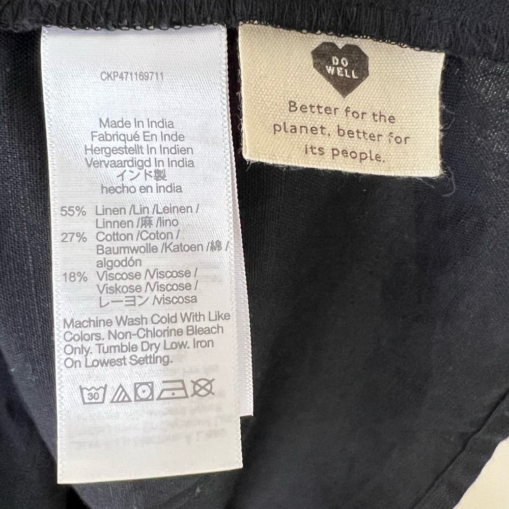 Madewell Linen-Cotton Blend Alexandra Button-Front Mini Dress - Picture 4 of 5